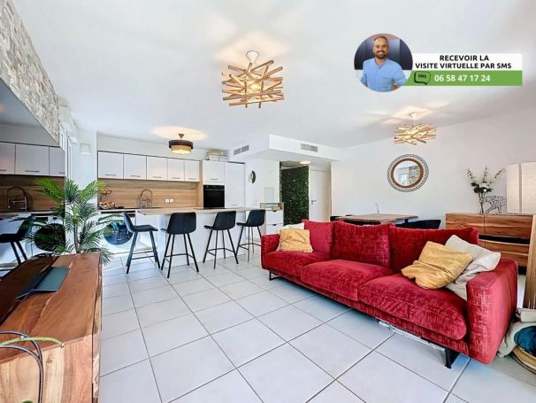 A louer APPARTEMENT T3 71 M2 TERRASSE BORD DE MER VILLENEUVE LOUBET