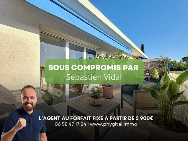 A louer APPARTEMENT T3 57 M2 TERRASSE BORD DE MER ANTIBES
