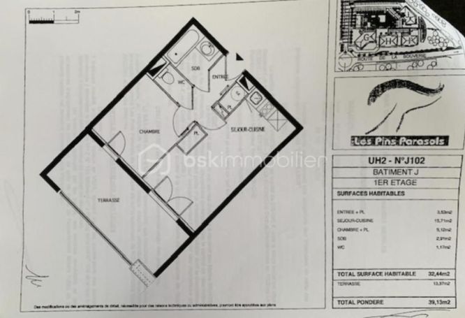 A louer APPARTEMENT T2 31 M2 TERRASSE BORD DE MER ROQUEBRUNE SUR ARGENS