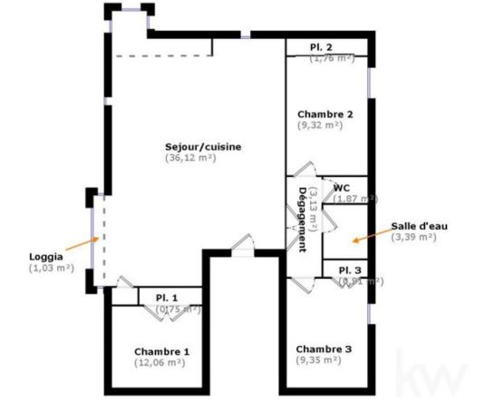 APPARTEMENT T4 79 M2  PERPIGNAN