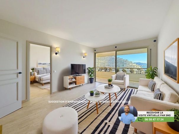 A louer APPARTEMENT T2 50 M2 TERRASSE VUE MER VILLENEUVE LOUBET