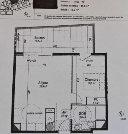 A louer APPARTEMENT NEUF T2 45 M2 TERRASSE BORD DE MER FREJUS