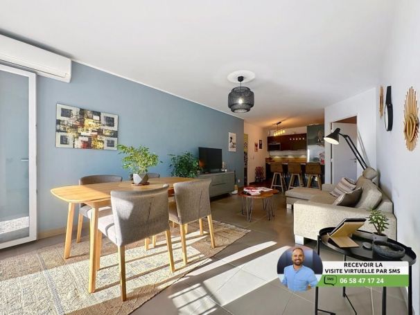 A louer APPARTEMENT T3 65 M2 TERRASSE BORD DE MER ANTIBES