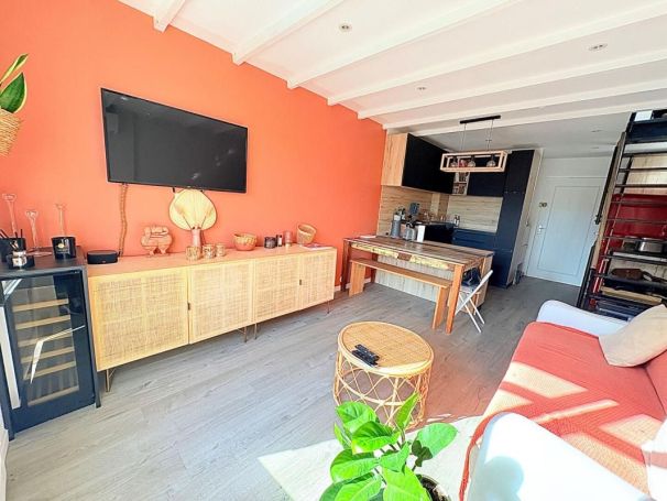 A louer STUDIO DUPLEX  30 M2 BORD DE MER VILLENEUVE LOUBET