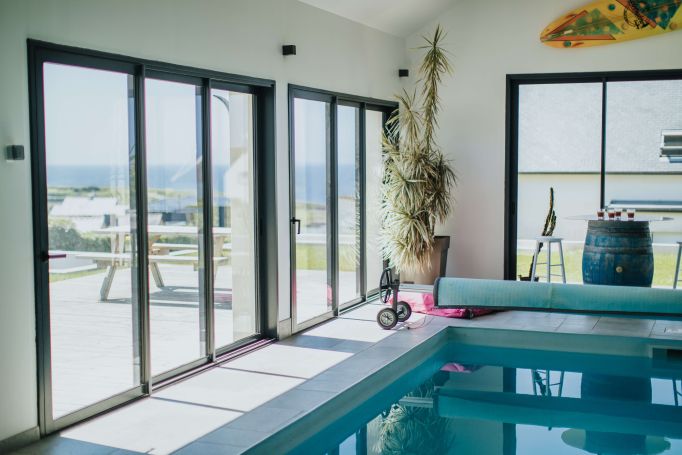 A vendre Belle PROPRIETE contemporaine 7 PIECES 228 M²  vue mer ET PROCHE PLAGE PLOUARZEL