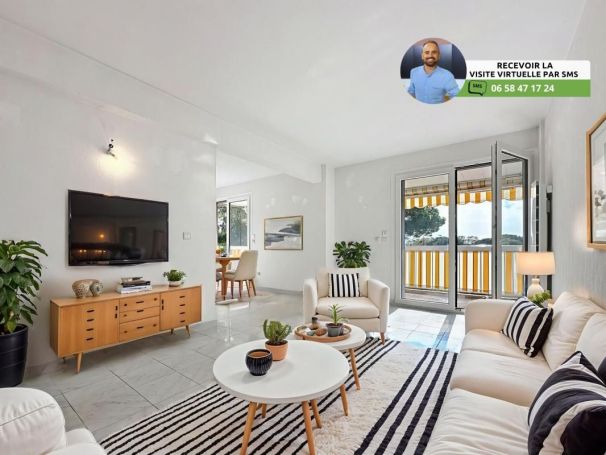 A louer APPARTEMENT T3 56 M2 TERRASSE BORD DE MER ANTIBES