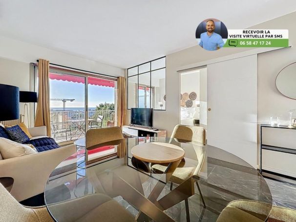 A louer APPARTEMENT DE PRESTIGE T2 34 M2 TERRASSE VUE MER ANTIBES