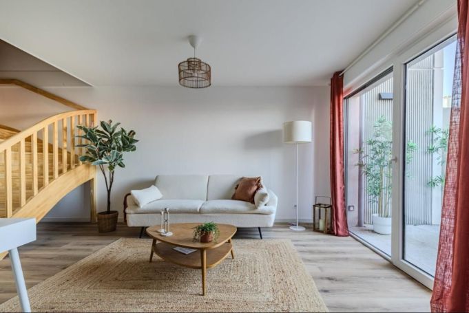 A louer APPARTEMENT DUPLEX NEUF T3 68 M2 TERRASSE  MERIGNAC