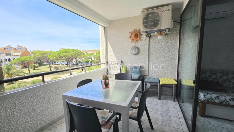 A louer APPARTEMENT T2 32 M2 TERRASSE BORD DE MER LE BARCARES