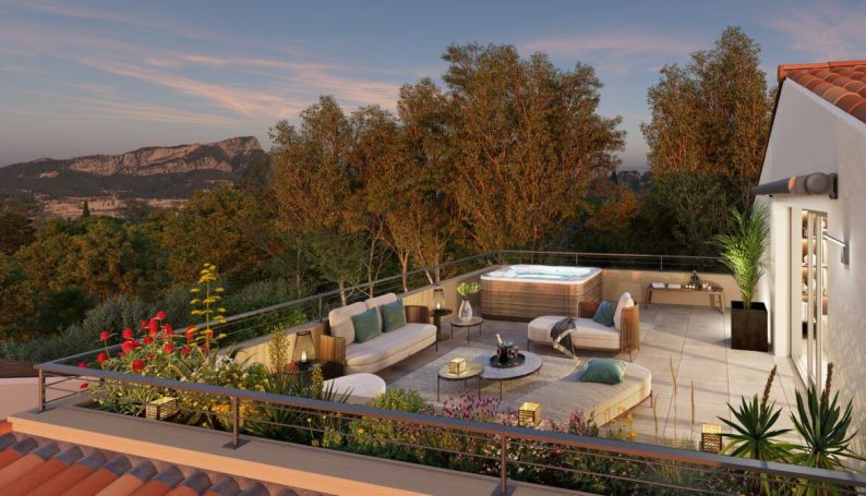 A louer APPARTEMENT DUPLEX DE PRESTIGE T3 77 M2 TERRASSE BORD DE MER TOULON