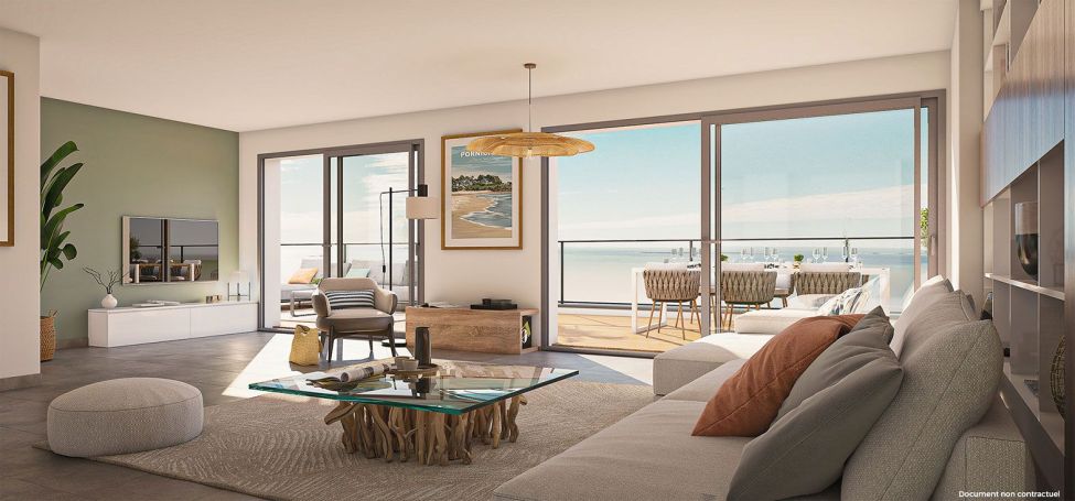 A louer APPARTEMENT T3 91 M2 BORD DE MER PORNICHET
