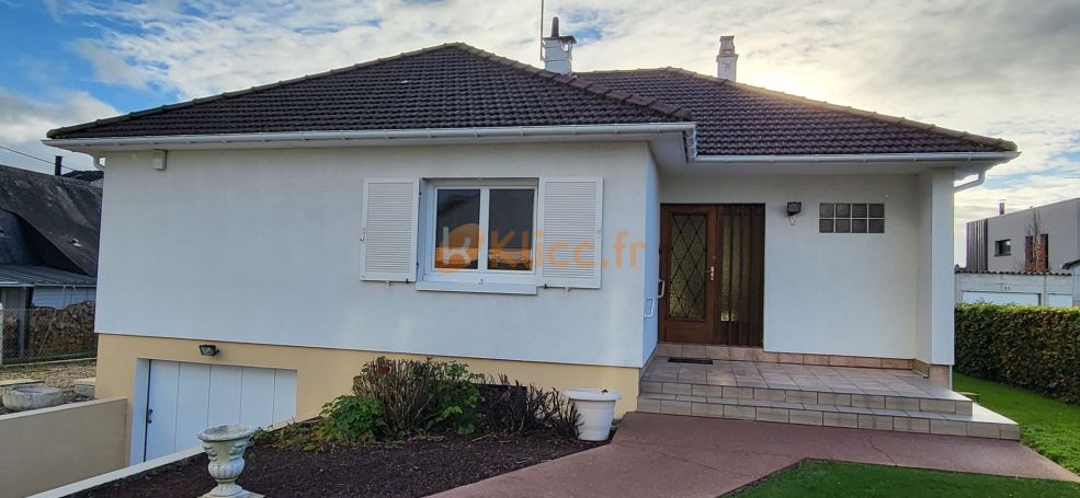 A vendre MAISON 5 pieces 107 m² PLAIN-PIED PROCHE CENTRE VILLE YVETOT