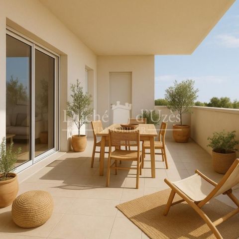 A louer APPARTEMENT T3 75 M2 TERRASSE  UZES