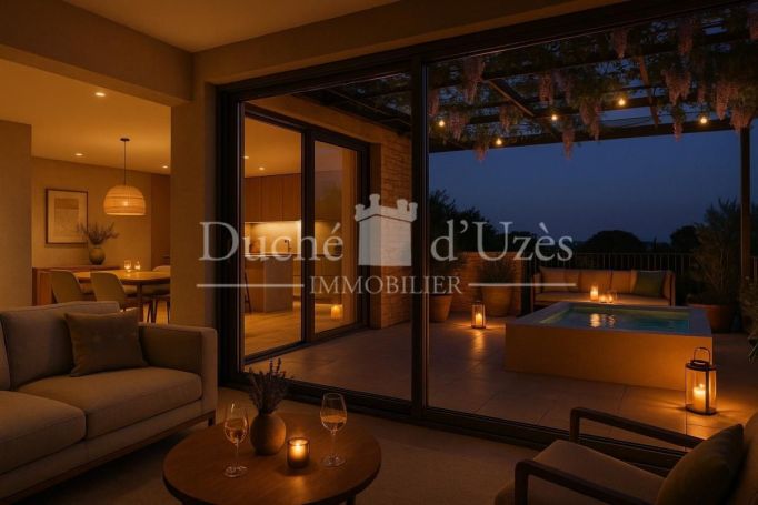 A louer APPARTEMENT DE PRESTIGE NEUF T4 128 M2 TERRASSE  UZES