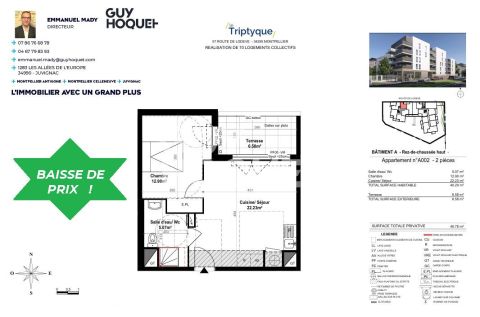 A louer STUDIO NEUF  40 M2 TERRASSE  MONTPELLIER