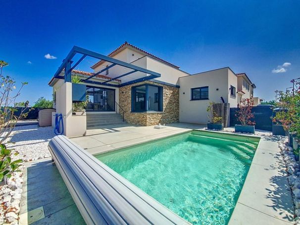 MAISON  CONTEMPORAINE BORD DE MER VILLELONGUE DE LA SALANQUE