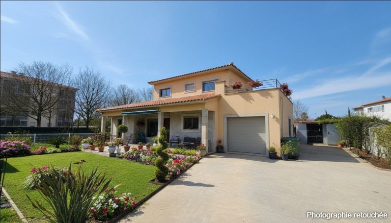 MAISON  CONTEMPORAINE BORD DE MER SAINT LAURENT DE LA SALANQUE