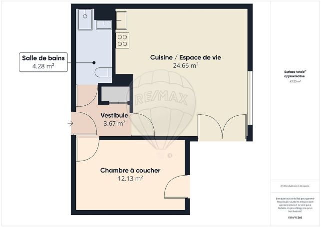 A louer APPARTEMENT T2 45 M2  CARQUEFOU