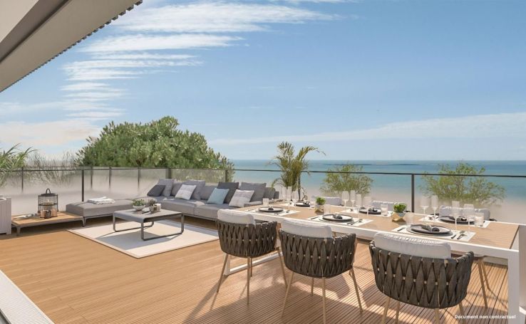 A louer APPARTEMENT T3 98 M2 VUE MER PORNICHET