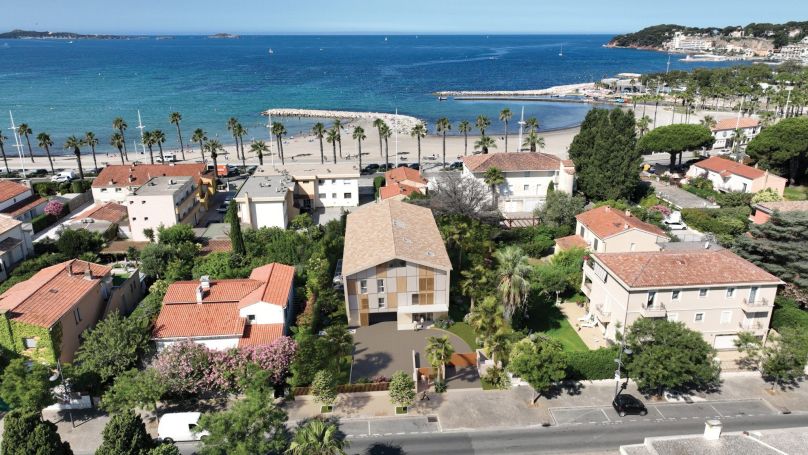 A vendre APPARTEMENT DE PRESTIGE T4 119 M2 TERRASSE BORD DE MER SIX FOURS LES PLAGES