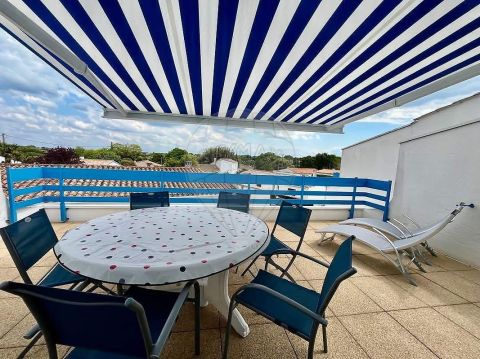 A louer APPARTEMENT T4 49 M2 TERRASSE PLAGE à PIED SAINT PALAIS SUR MER