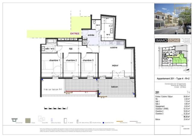 A louer APPARTEMENT DE PRESTIGE T4 96 M2 TERRASSE BORD DE MER ISTRES