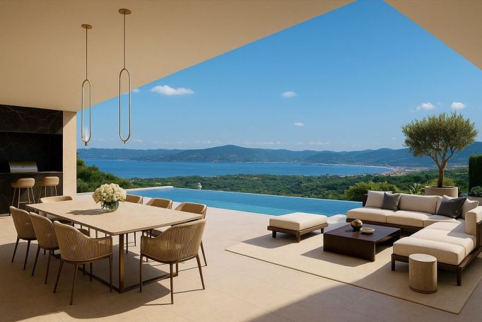 A louer MAISON  DE MAîTRE BORD DE MER GRIMAUD