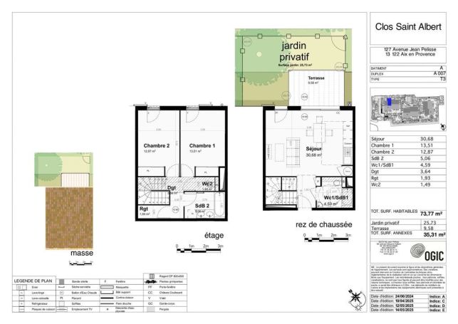 A louer MAISON  CONTEMPORAINE  AIX EN PROVENCE