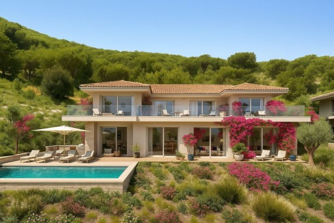A louer MAISON  7 PIECES 385 M2 BORD DE MER GRIMAUD