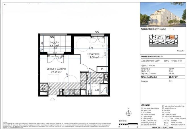 A louer APPARTEMENT T2 38 M2 BORD DE MER LA SEYNE SUR MER