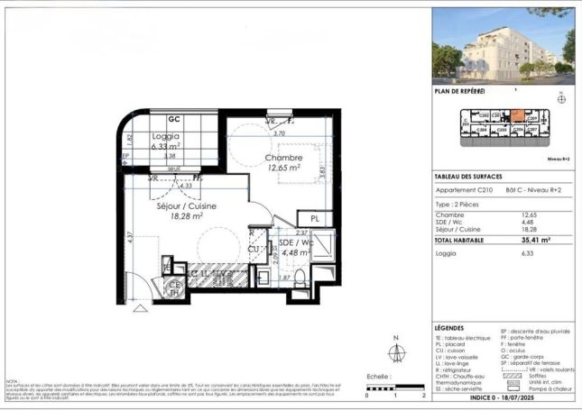 A louer APPARTEMENT T2 35 M2 BORD DE MER LA SEYNE SUR MER