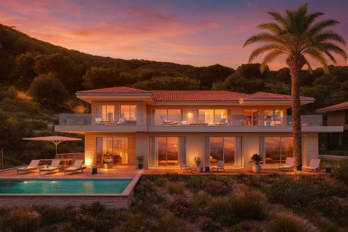 A louer MAISON  DE MAîTRE BORD DE MER GRIMAUD