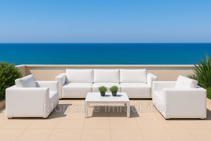 A louer APPARTEMENT DE PRESTIGE NEUF T4 97 M2 TERRASSE BORD DE MER SETE
