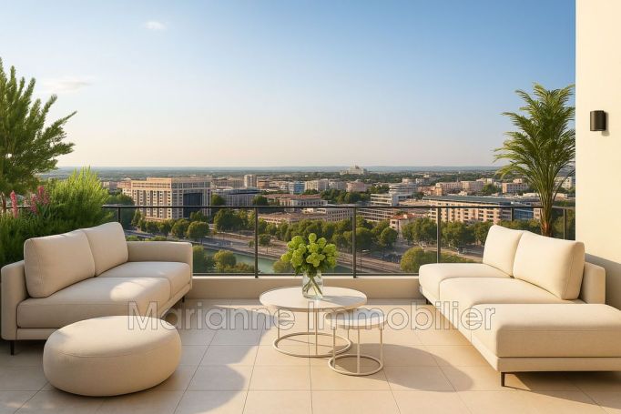 A louer APPARTEMENT DE PRESTIGE T4 88 M2 TERRASSE  MONTPELLIER