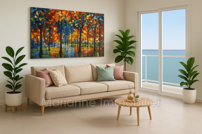 A louer APPARTEMENT NEUF T2 37 M2 TERRASSE VUE MER SETE