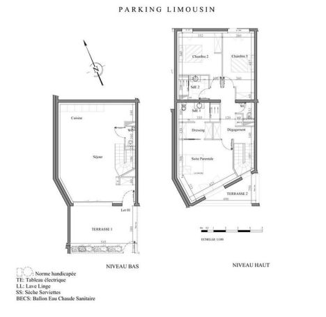 A louer APPARTEMENT DUPLEX T4 112 M2 TERRASSE BORD DE MER LA PALMYRE