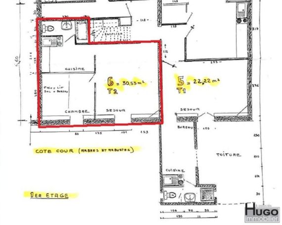 A louer STUDIO  31 M2  BORDEAUX