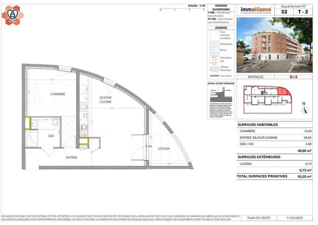 A louer APPARTEMENT T2 46 M2 BORD DE MER MIRAMAS