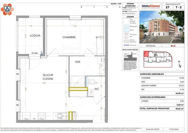 A louer APPARTEMENT T2 44 M2 BORD DE MER MIRAMAS