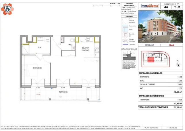 A louer APPARTEMENT T2 49 M2 TERRASSE BORD DE MER MIRAMAS