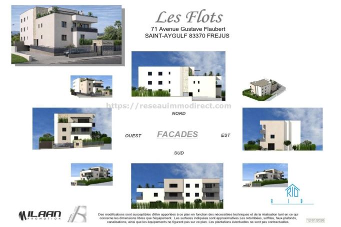 A louer APPARTEMENT DE PRESTIGE T3 72 M2 TERRASSE BORD DE MER SAINT AYGULF