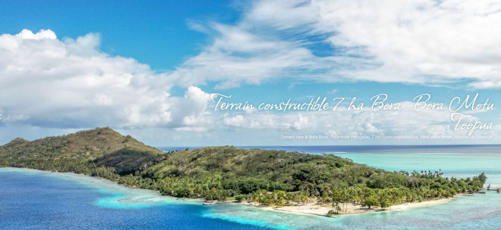 A vendre Magnifique terrain constructible d&rsquo;exception au c&oelig;ur de Bora Bora