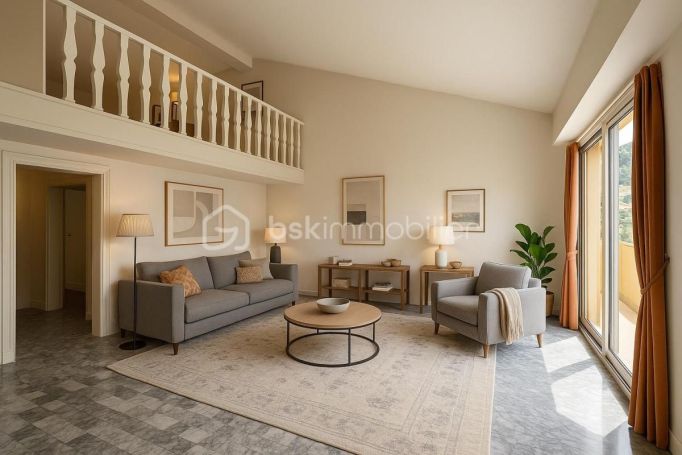 A louer APPARTEMENT DUPLEX T4 95 M2 TERRASSE BORD DE MER MENTON