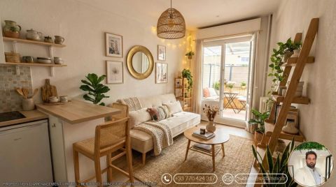 A louer STUDIO  16 M2 TERRASSE BORD DE MER NICE