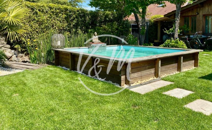 A vendre Maison bois 5 pieces 119 m2 avec piscine Lanton
