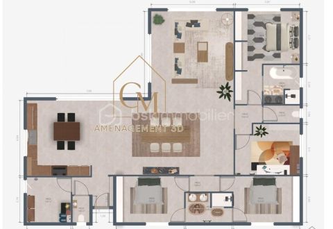 A louer MAISON  CONTEMPORAINE BORD DE MER MONTPELLIER