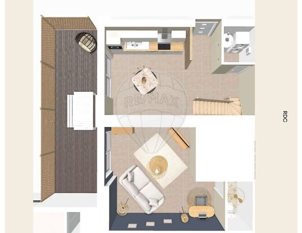 A louer APPARTEMENT DUPLEX T3 70 M2 TERRASSE BORD DE MER ARVERT