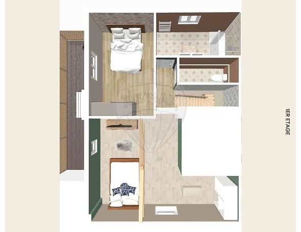 A louer APPARTEMENT DUPLEX T3 70 M2 TERRASSE BORD DE MER ARVERT