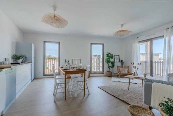 A louer APPARTEMENT T3 62 M2 BORD DE MER BIGANOS