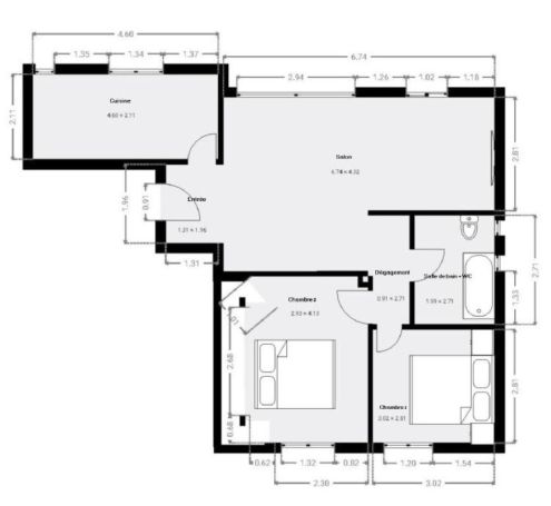 A louer APPARTEMENT T3 67 M2 BORD DE MER FREJUS